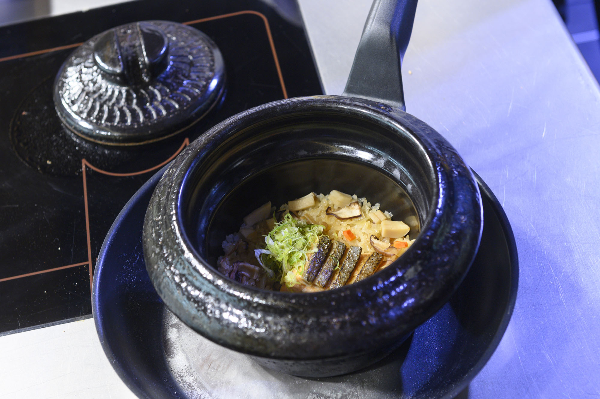 El arroz en olla donabe que presentó Masahito en Santander. El arroz en olla donabe que presentó Masahito en Santander.