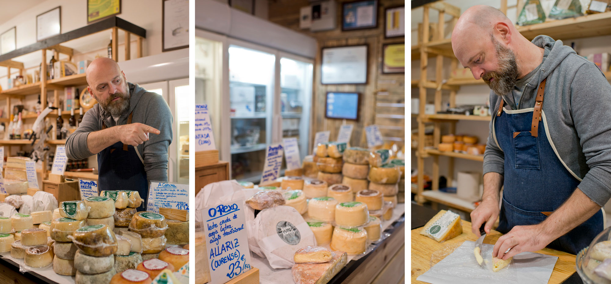 Los productos estrella son el queso San Simón da Costa y el queso azul Lara & Sara. Los productos estrella son el queso San Simón da Costa y el queso azul Lara & Sara.