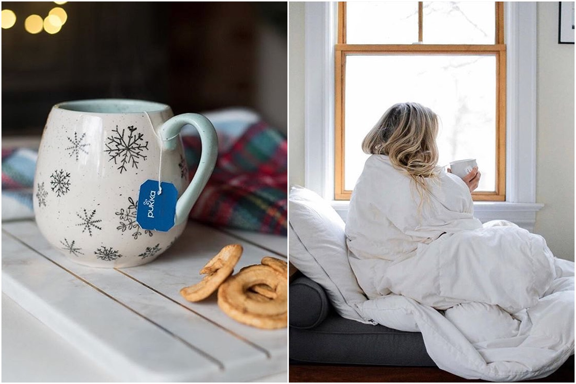 La Navidad más casera, siempre con una taza en la mano. Foto: Facebook Pukka. La Navidad más casera, siempre con una taza en la mano. Foto: Facebook Pukka.