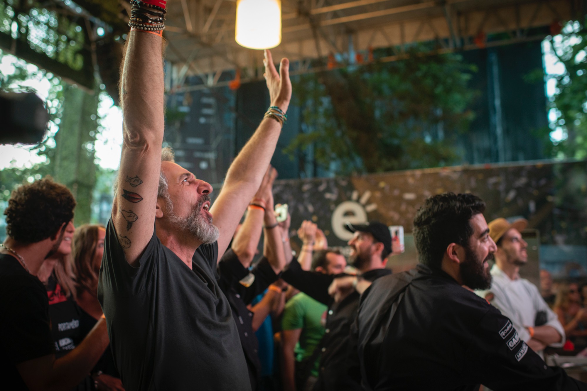 Portamerica 2019: Pepe Solla animando la actuación Portamerica 2019: Pepe Solla animando la actuación