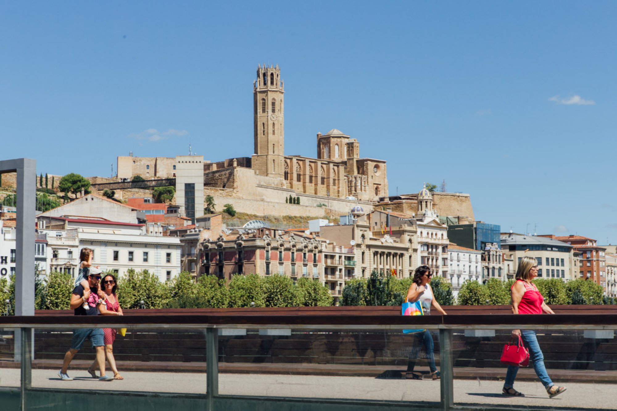 La Seu Vella: catedral en lo alto de la colina vista desde Lleida La Seu Vella: catedral en lo alto de la colina vista desde Lleida