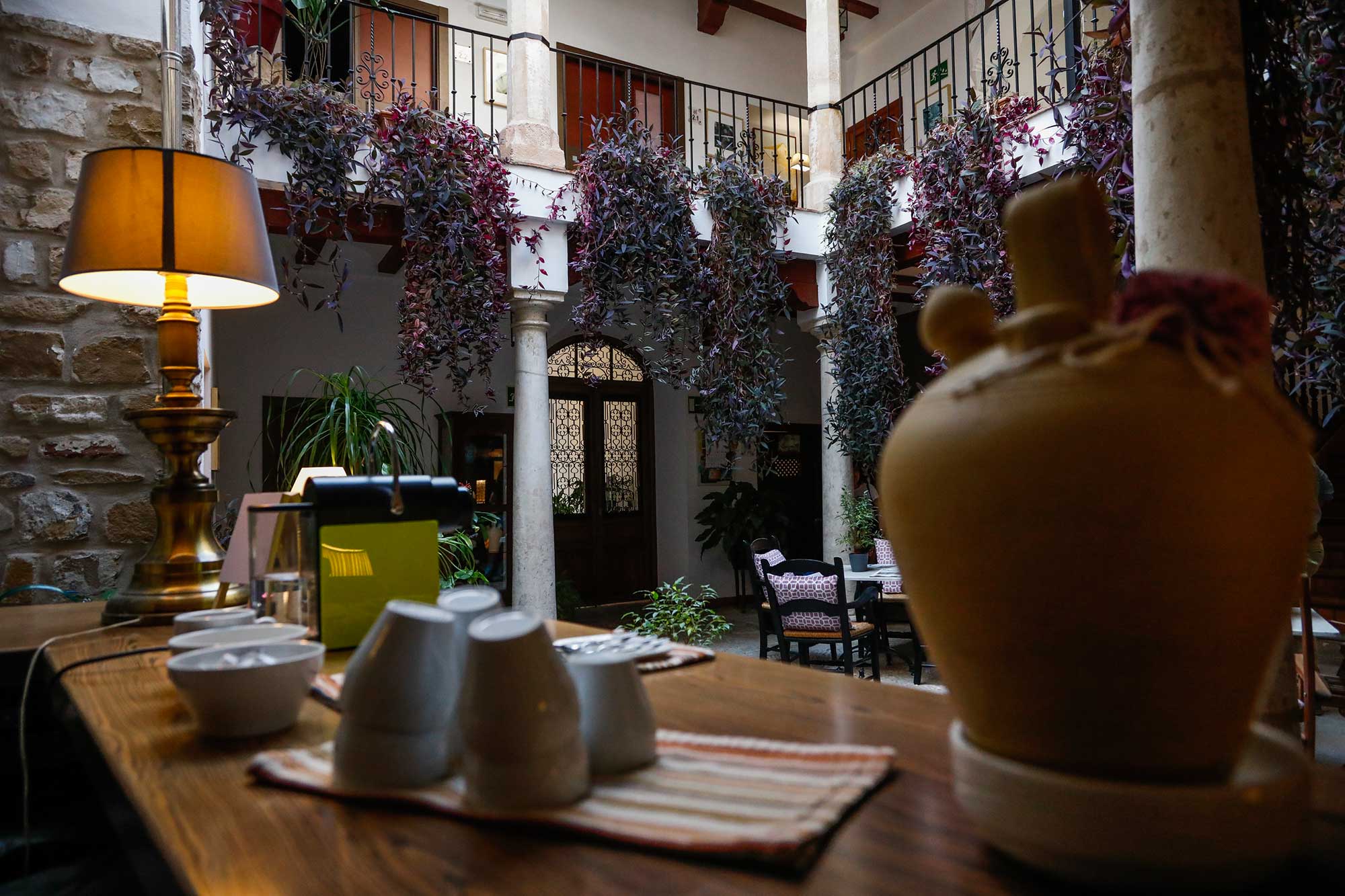 Detalle del patio interior de la casa. Detalle del patio interior de la casa.