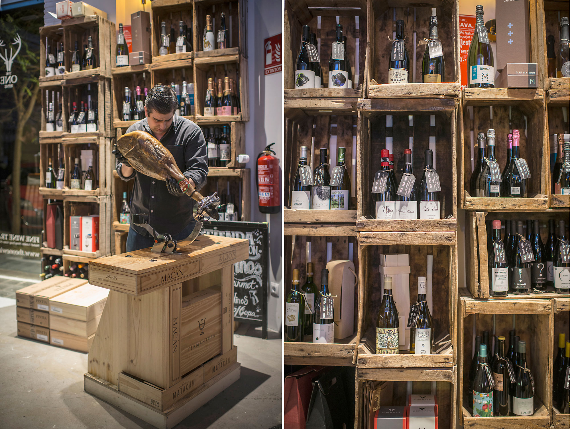 Una cuidada selección de ibéricos y salazones redondean la experiencia del vino. Una cuidada selección de ibéricos y salazones redondean la experiencia del vino.