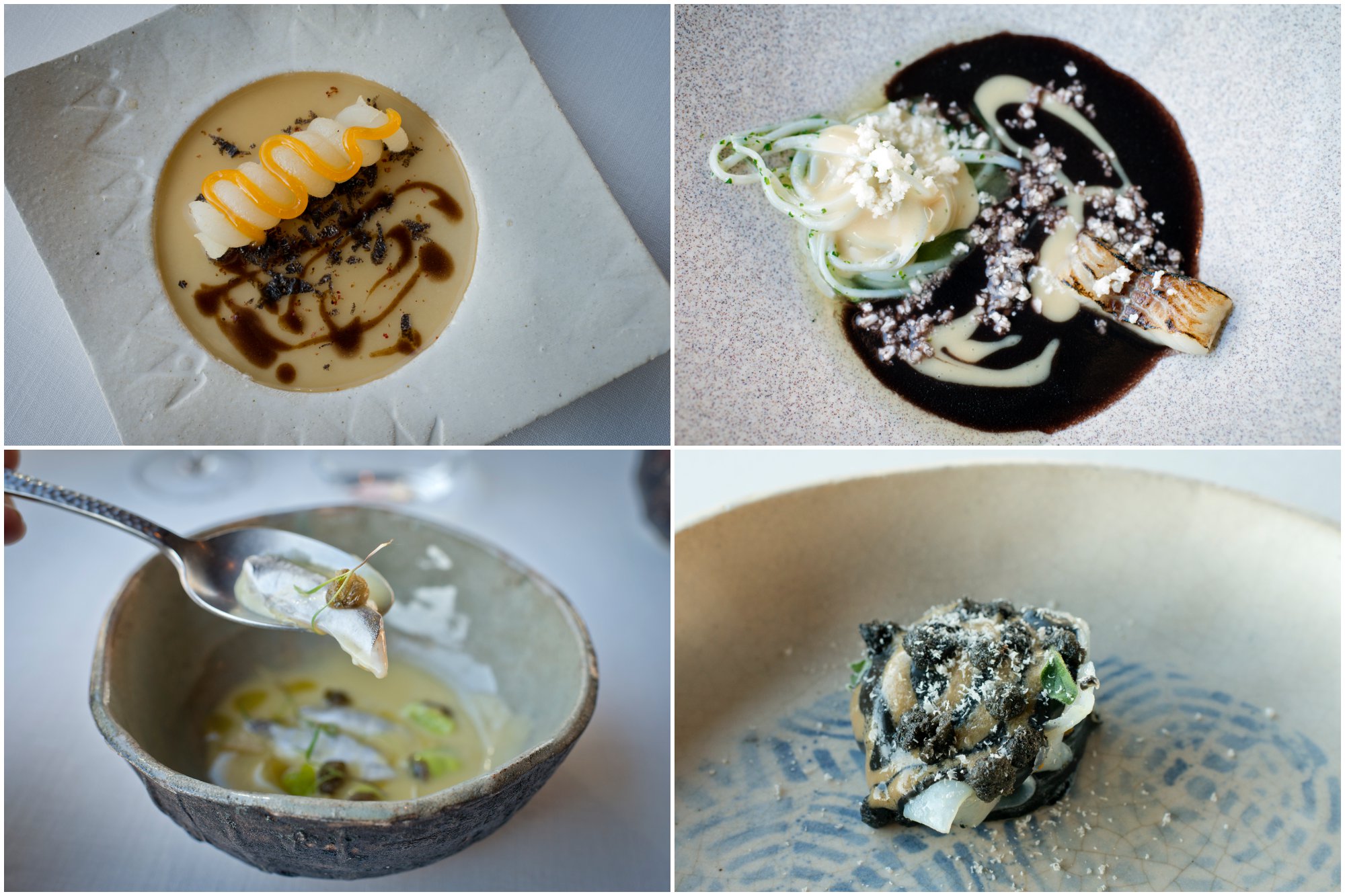 Restaurante BonAmb (Xábia, Alicante): nabo rotini, angula del Perelló, papada de merluza y adobo de sepia Restaurante BonAmb (Xábia, Alicante): nabo rotini, angula del Perelló, papada de merluza y adobo de sepia