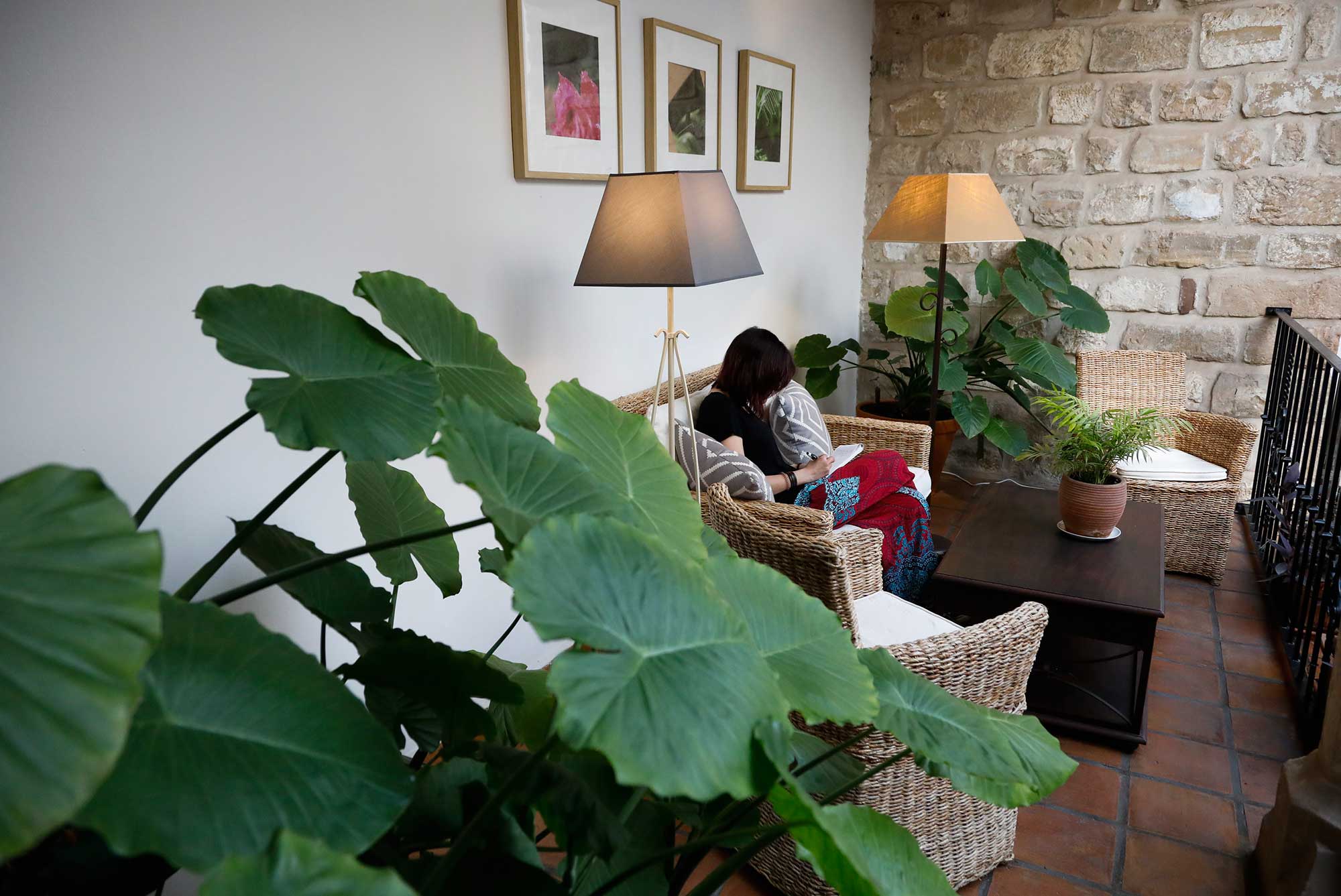 Sitio para leer en el hotel de Úbeda. Sitio para leer en el hotel de Úbeda.