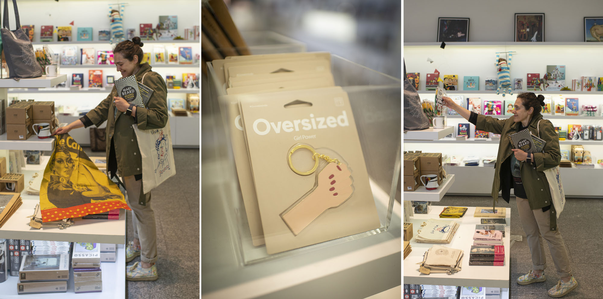 Entre las estanterías de la tienda, encontramos objetos que hacen un guiño al feminismo. Entre las estanterías de la tienda, encontramos objetos que hacen un guiño al feminismo.