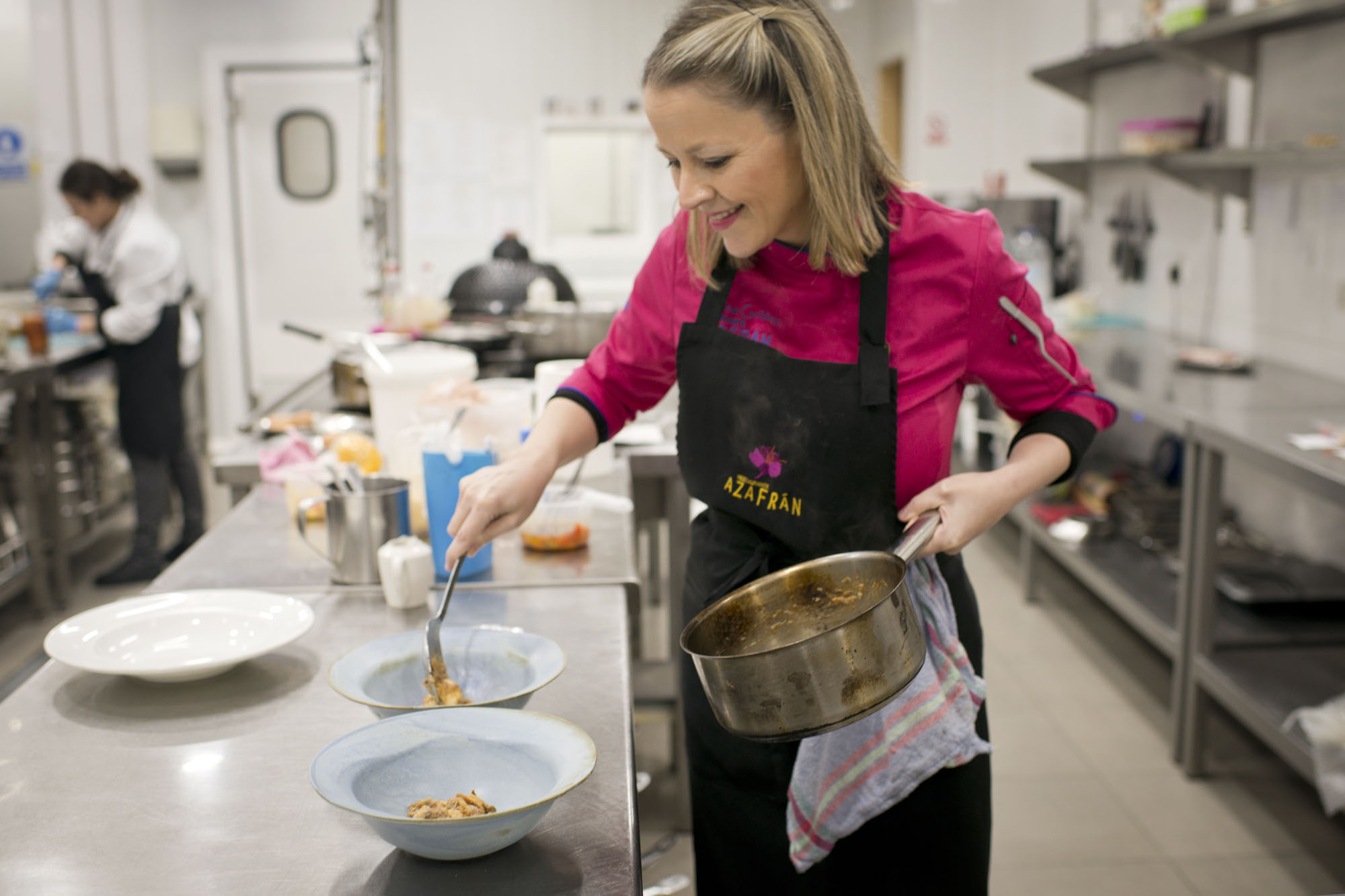 Teresa lleva cocinando en 'Azafrán' 11 años. Teresa lleva cocinando en 'Azafrán' 11 años.