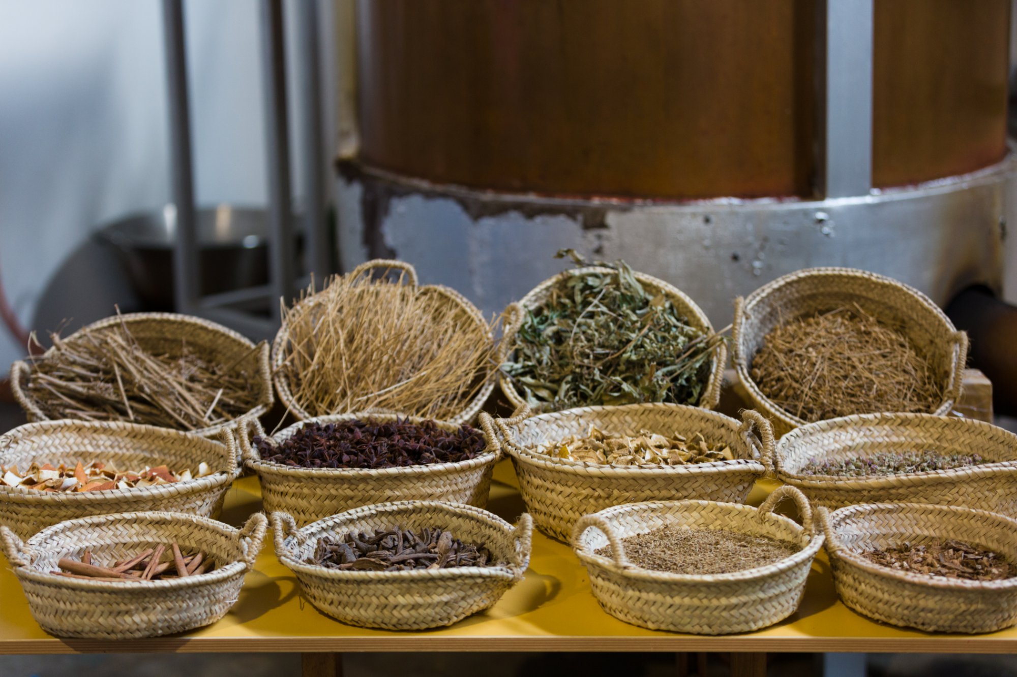 Hierbas ibicencas Marí Mayans: selección de algunas de las plantas aromáticas que conforman el licor Hierbas ibicencas Marí Mayans: selección de algunas de las plantas aromáticas que conforman el licor