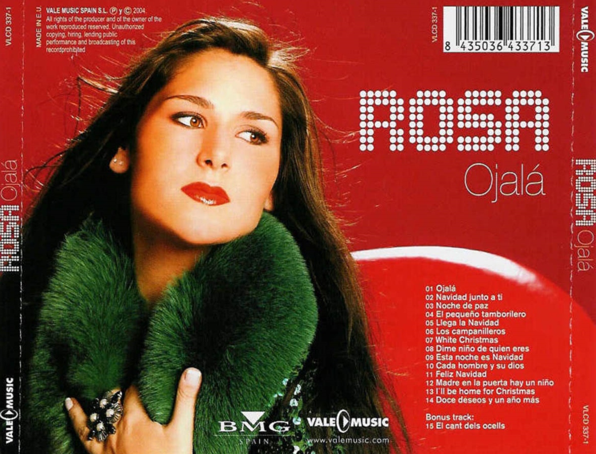 En 2004, Rosa grabó 'Ojalá' para felicitar la Navidad a todos sus fans. En 2004, Rosa grabó 'Ojalá' para felicitar la Navidad a todos sus fans.
