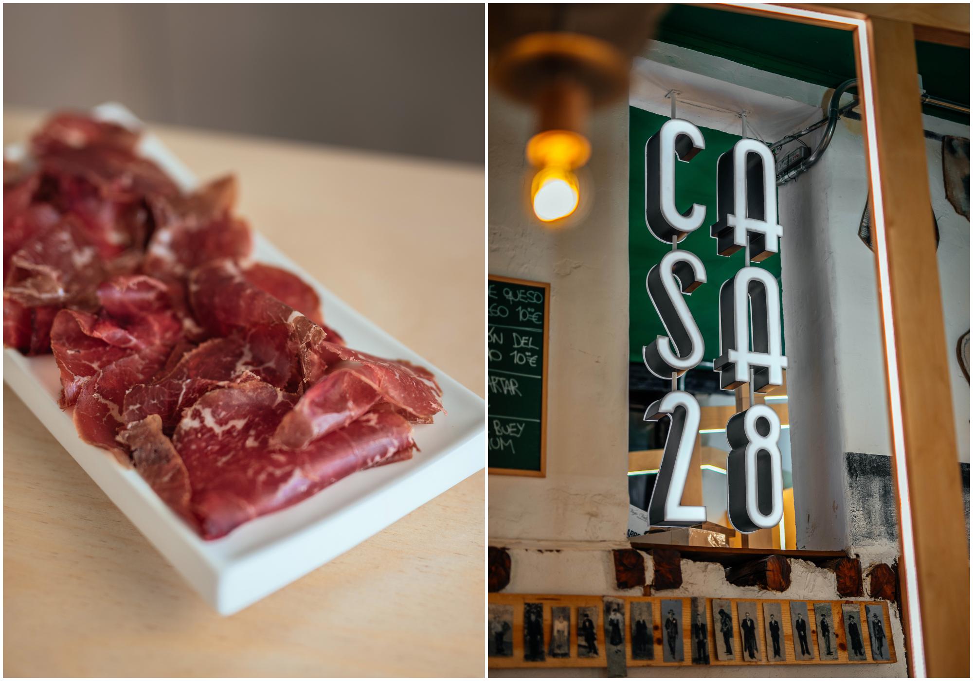 Cecina de buey 'premium'. Foto: 'Casa 28'. Cecina de buey 'premium'. Foto: 'Casa 28'.