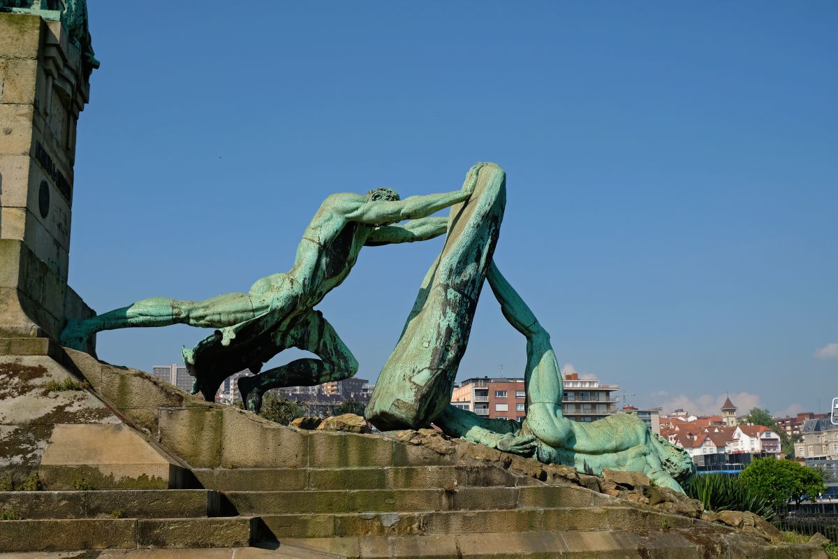 El monumento a Evaristo de Churruca, en Getxo (Vizcaya). El monumento a Evaristo de Churruca, en Getxo (Vizcaya).