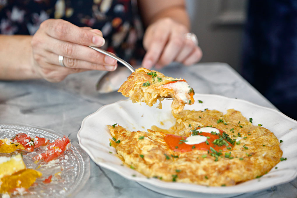Tortilla de patatas del restaurante Gigi. Foto: Roberto Ranero Tortilla de patatas del restaurante Gigi. Foto: Roberto Ranero