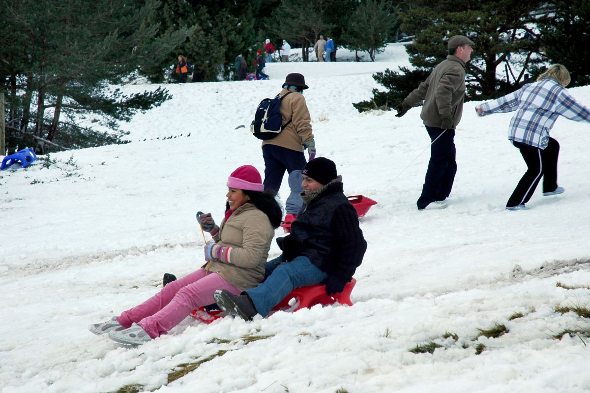 En la Sierra de Guadarrama la diversión está asegurada. Foto: Marga Estebaranz. En la Sierra de Guadarrama la diversión está asegurada. Foto: Marga Estebaranz.