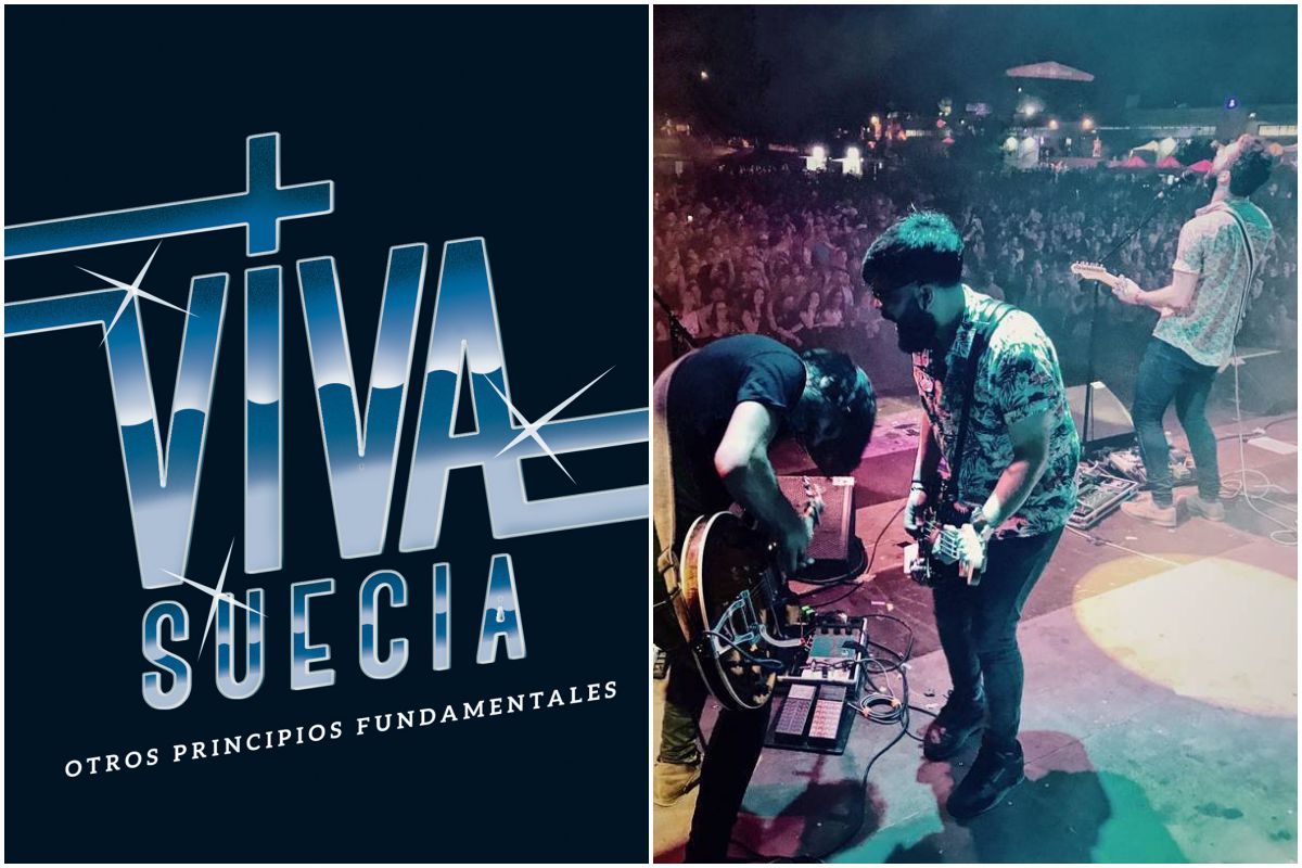 Portada del último disco de Viva Suecia y un momento de la actuación del grupo durante un concierto. Fotos: Facebook. Portada del último disco de Viva Suecia y un momento de la actuación del grupo durante un concierto. Fotos: Facebook.