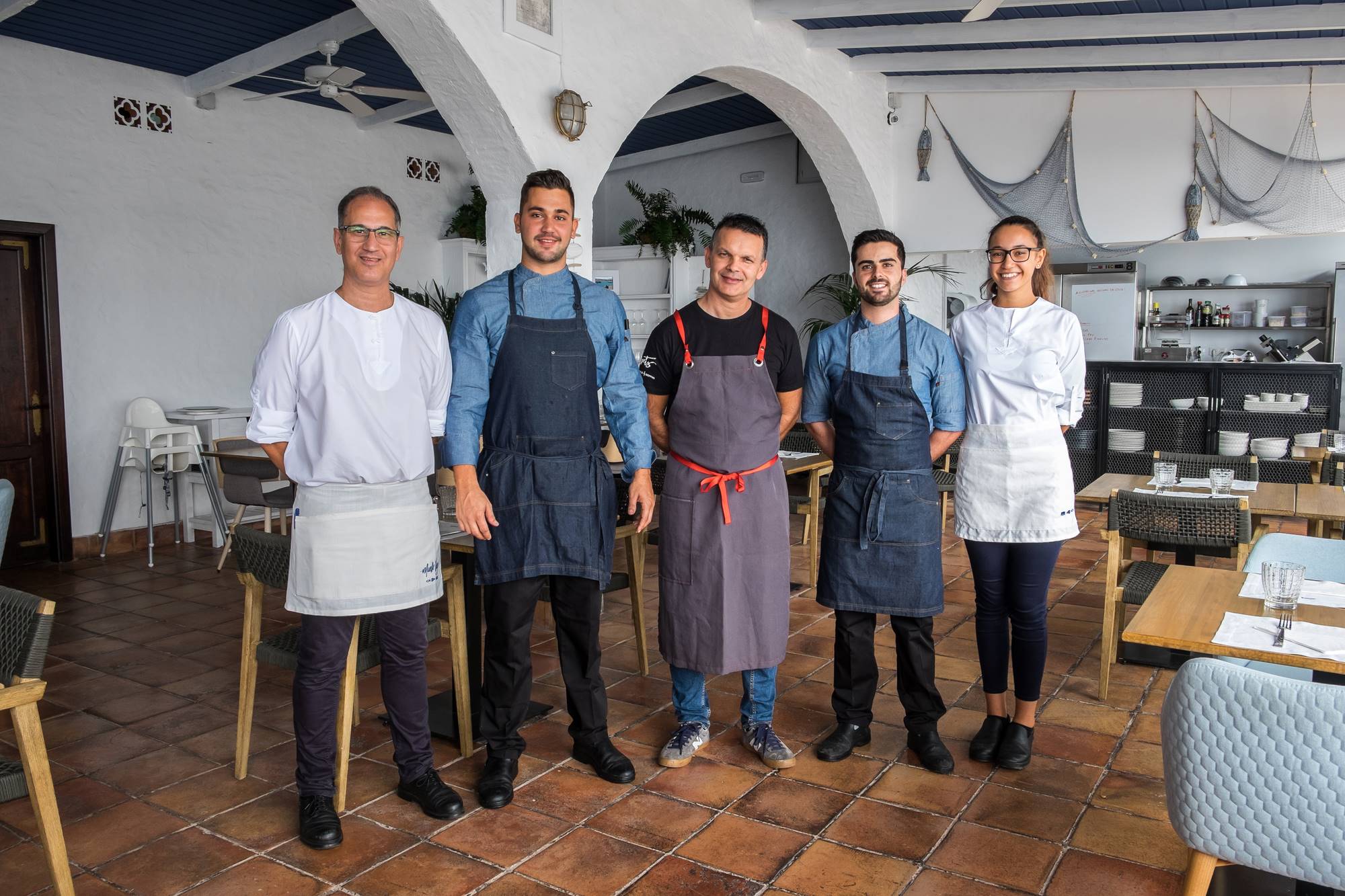El equipo de 'Muelle Viejo', juventud y buen hacer. El equipo de 'Muelle Viejo', juventud y buen hacer.