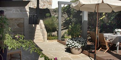 Terraza del Hotel Quinta de San Amaro. Terraza del Hotel Quinta de San Amaro.