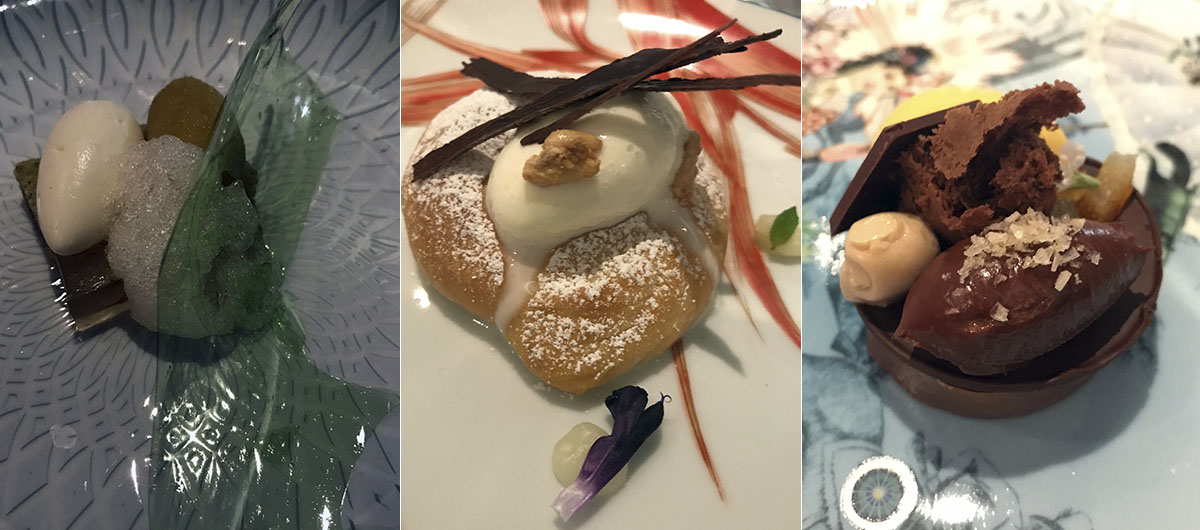 Los tres postres: asturiano, mallorquín y alicantino. Los tres postres: asturiano, mallorquín y alicantino.