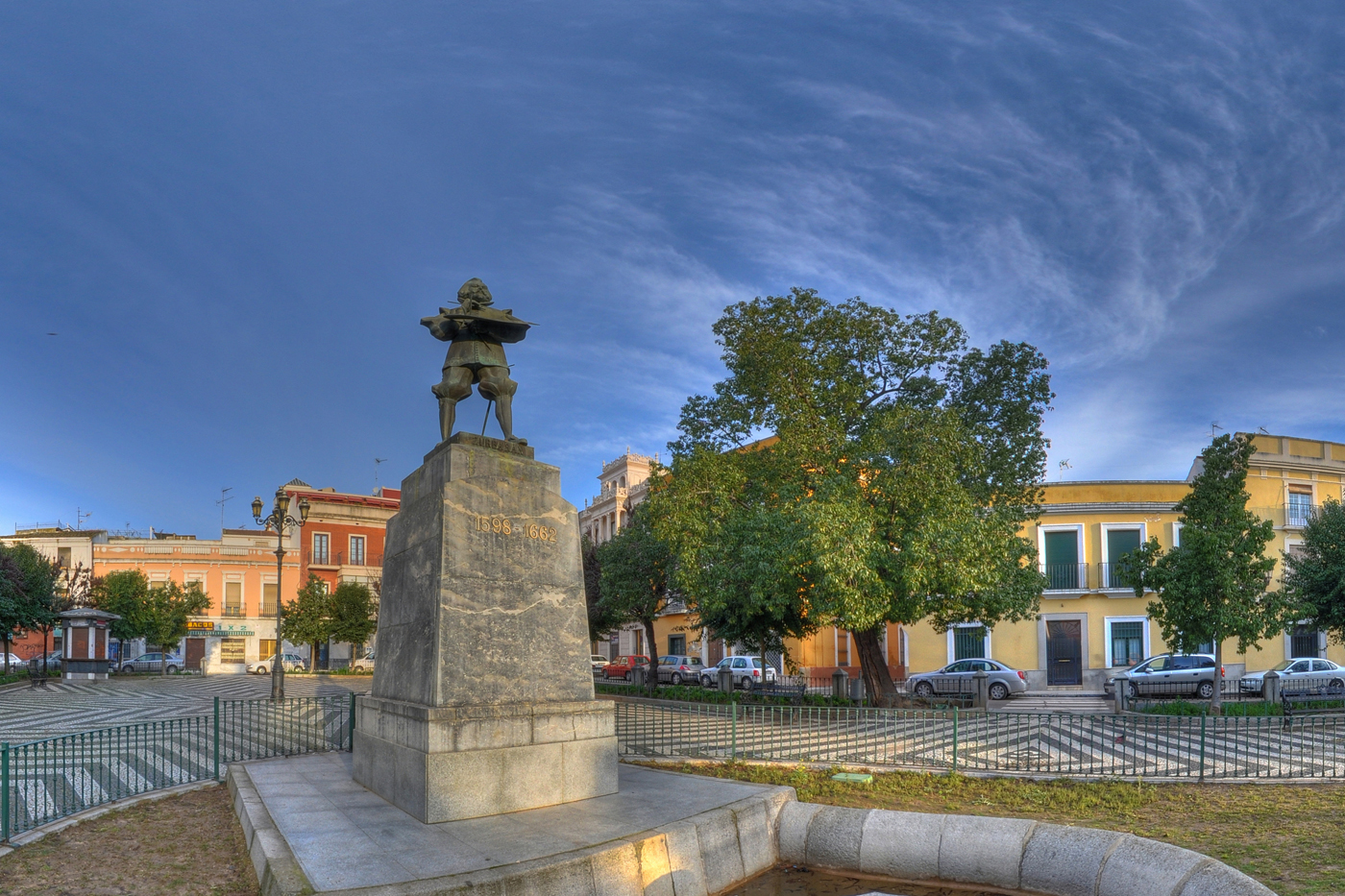 Plaza de Cervantes. Foto: Ayuntamiento de Badajoz. Plaza de Cervantes. Foto: Ayuntamiento de Badajoz.