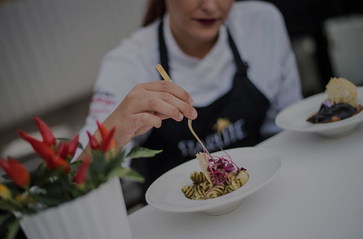 Detalle de uno de los platos del menú en el Festival Starlite de Marbella. Foto: Starlite. Detalle de uno de los platos del menú en el Festival Starlite de Marbella. Foto: Starlite.