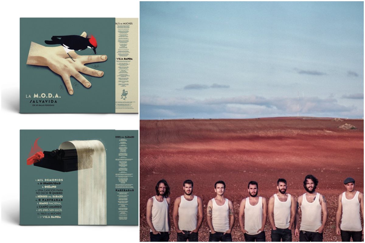 Portada y contraportada del nuevo disco de La MODA y el grupo. Foto: PRMVR Portada y contraportada del nuevo disco de La MODA y el grupo. Foto: PRMVR