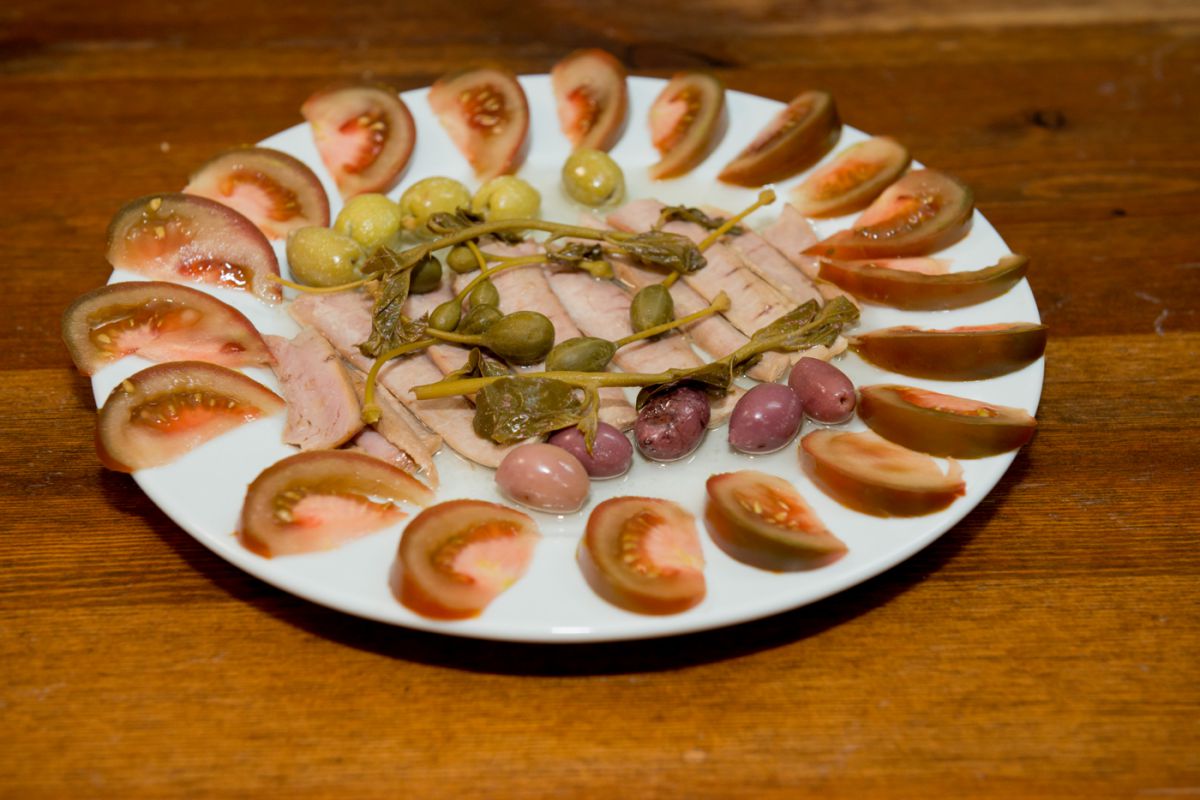 Una de las tapas que se ofrecen en la 'Bodega Lloret', en La Unión, Murcia. Una de las tapas que se ofrecen en la 'Bodega Lloret', en La Unión, Murcia.