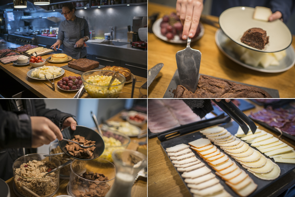 Quesos y embutidos artesanales de la zona así como bizcochos y tartas caseras para arrancar el día. Quesos y embutidos artesanales de la zona así como bizcochos y tartas caseras para arrancar el día.