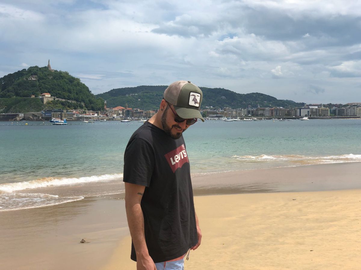 En la Playa de la Concha, San Sebastián. Foto: Instagram En la Playa de la Concha, San Sebastián. Foto: Instagram