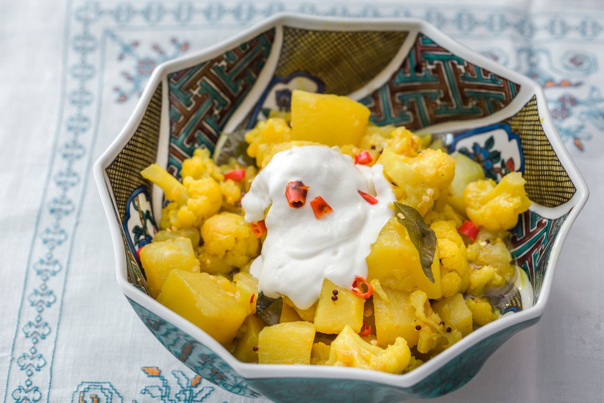 Bahjí de patatas y coliflor. Bahjí de patatas y coliflor.