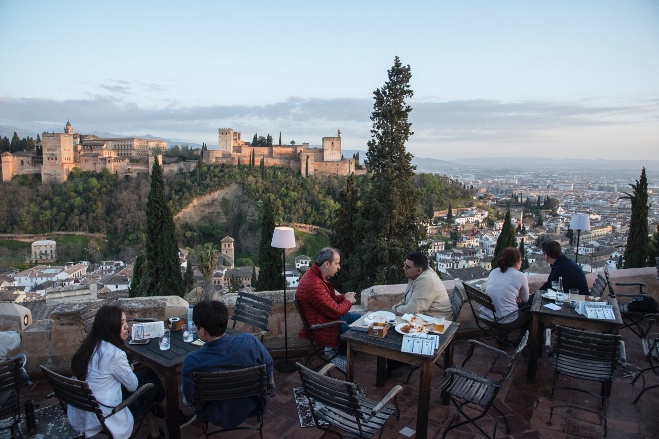 La Alhambra desde el Albaicín al atardecer La Alhambra desde el Albaicín al atardecer