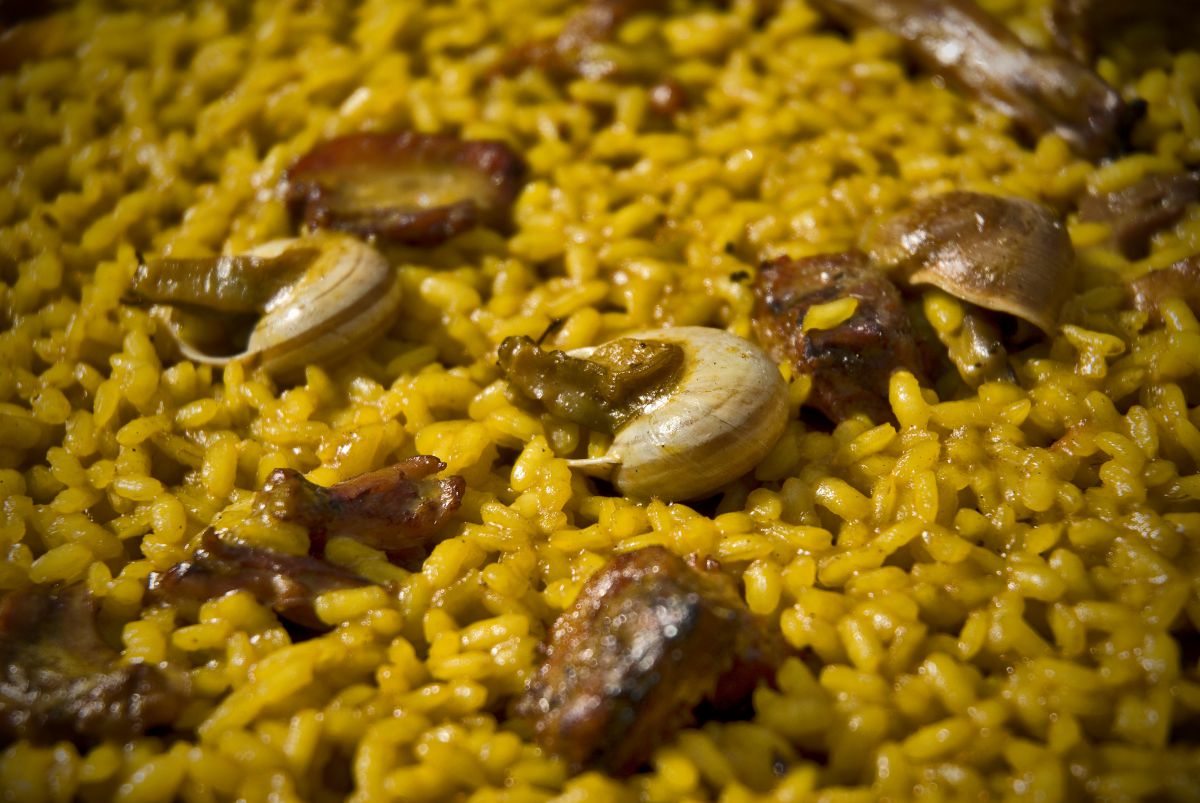 He aquí el arroz con conejo y caracoles del 'Paco Gandía'. Foto: Andrés Deltell. He aquí el arroz con conejo y caracoles del 'Paco Gandía'. Foto: Andrés Deltell.