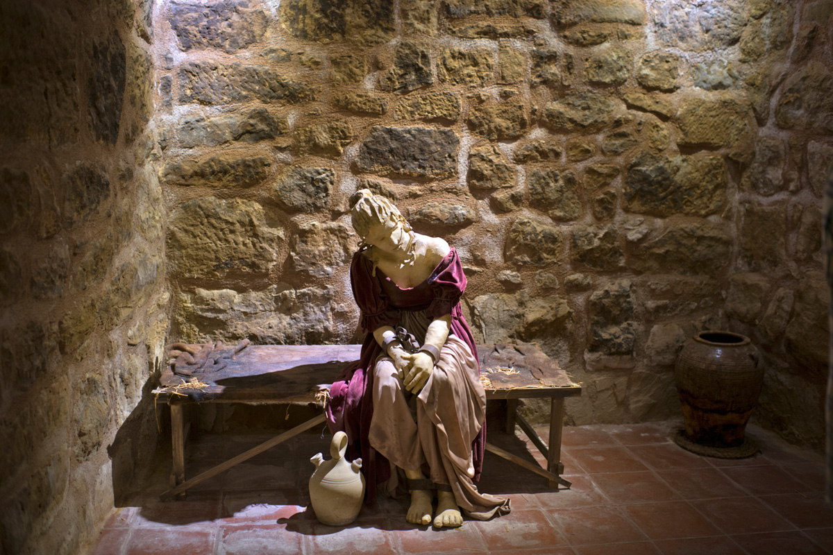 Recreación en la cárcel de Calaceite. Recreación en la cárcel de Calaceite.