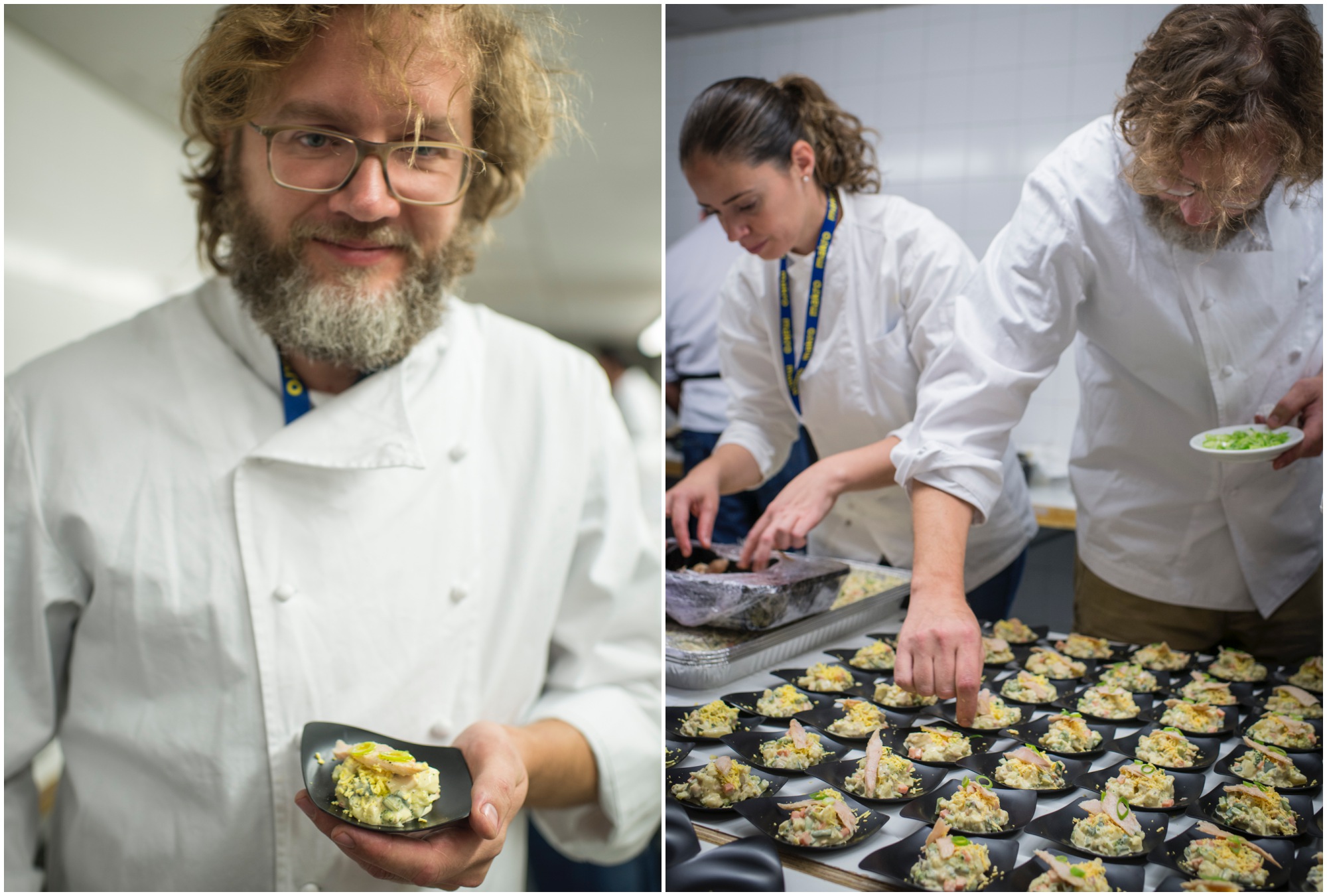 El cocinero ha utilizado ingredientes menos típicos de una ensaladilla como son el brócoli, la mostaza o la coliflor. El cocinero ha utilizado ingredientes menos típicos de una ensaladilla como son el brócoli, la mostaza o la coliflor.