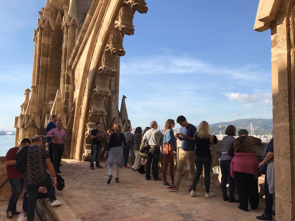 Las visitas de las terrazas se organizan de abril a octubre. Foto: Catedral de Palma. Las visitas de las terrazas se organizan de abril a octubre. Foto: Catedral de Palma.