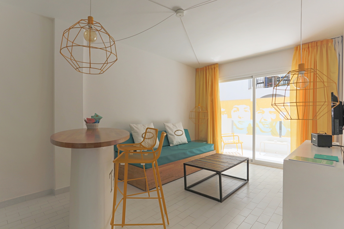 Habitación del hotel Santos (Ibiza). Habitación del hotel Santos (Ibiza).