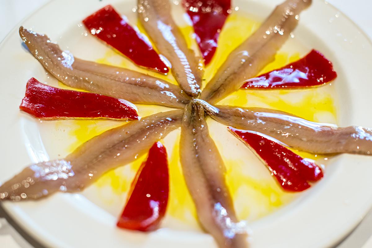 Restaurante Asturianos. Anchoas. Foto: Alfredo Cáliz Restaurante Asturianos. Anchoas. Foto: Alfredo Cáliz