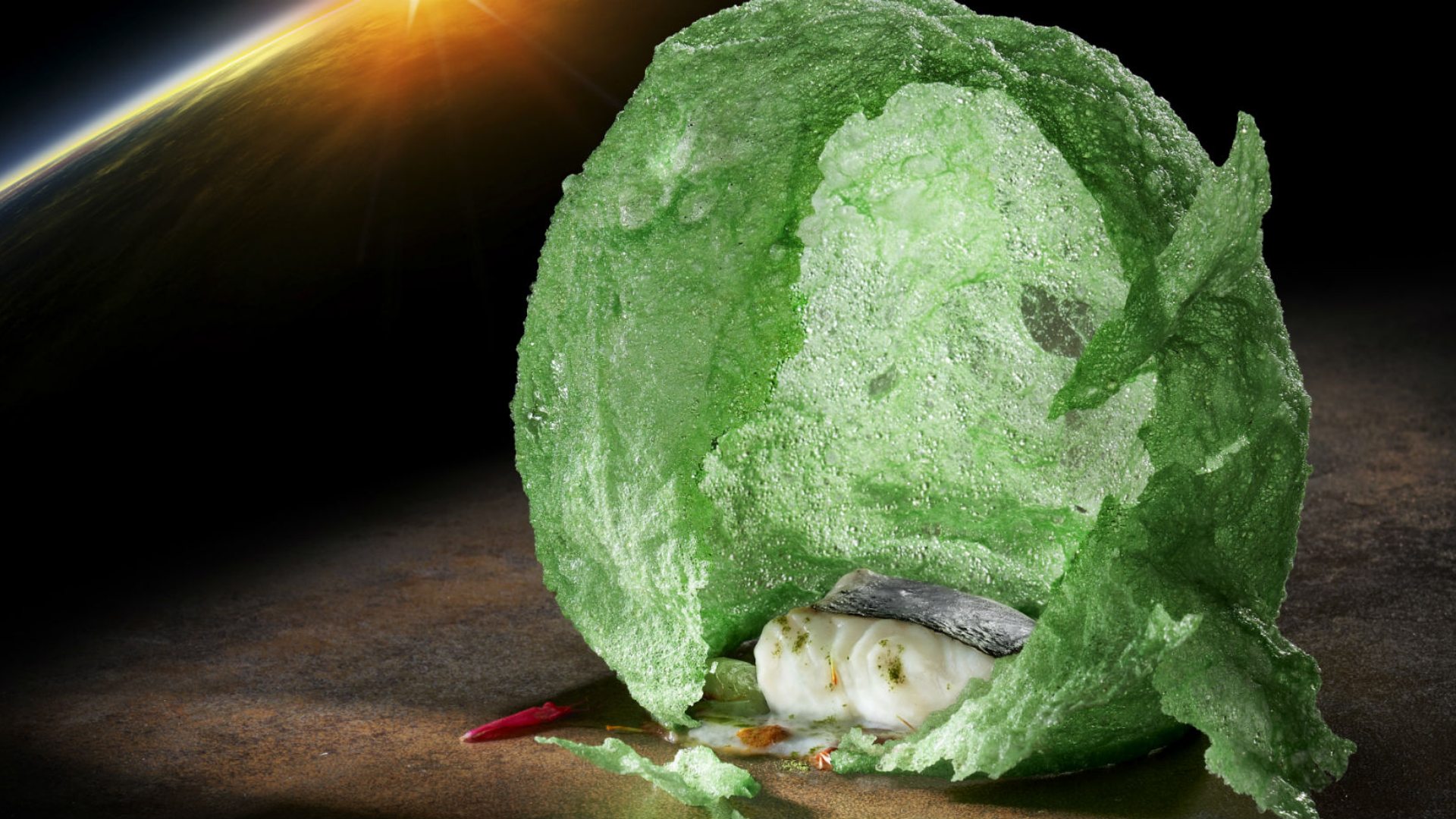 Plato estrella: Merluza pitonisa verde Plato estrella: Merluza pitonisa verde