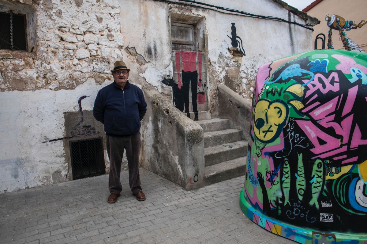 Los vecinos conviven con espacios 'instagrameables' como este del artista urbano Lolo. Los vecinos conviven con espacios 'instagrameables' como este del artista urbano Lolo.