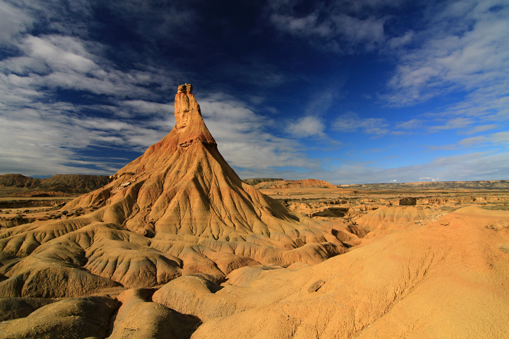 No es la luna, son las Bárdenas Reales. Foto: Shutterstock. No es la luna, son las Bárdenas Reales. Foto: Shutterstock.