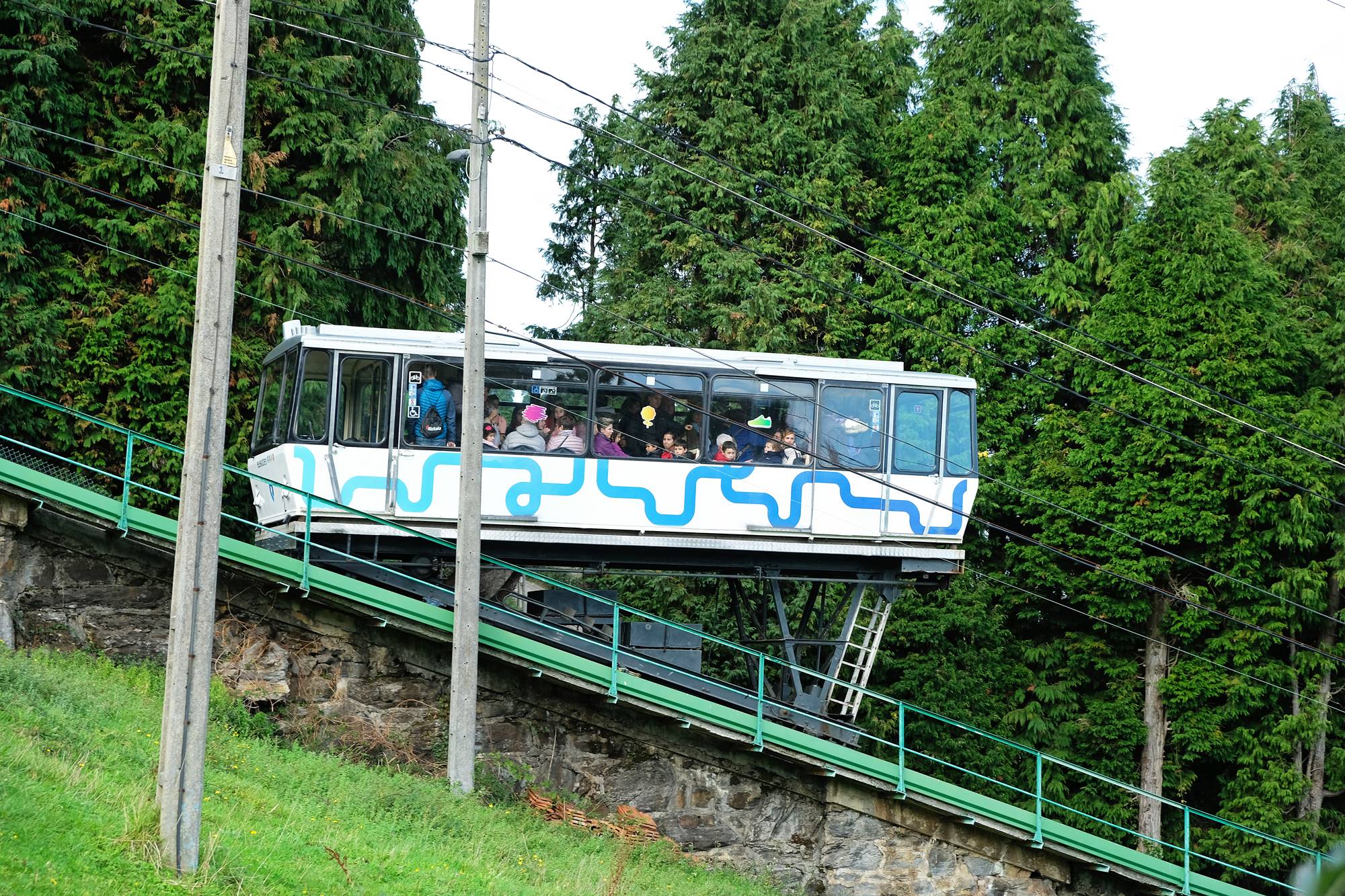 El funicular, una opción muy auténtica para terminar la visita. El funicular, una opción muy auténtica para terminar la visita.