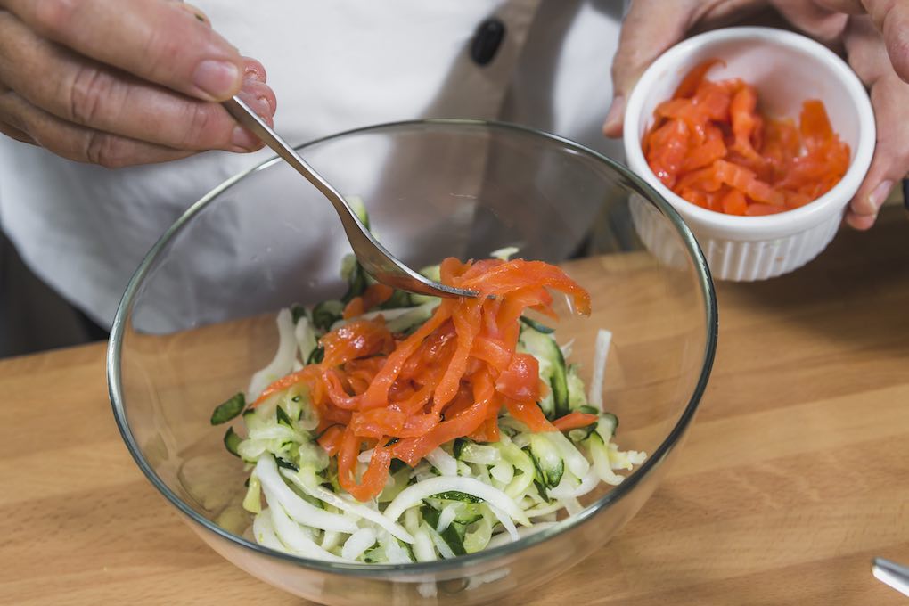 Una ensalada muy fresquita. Una ensalada muy fresquita.