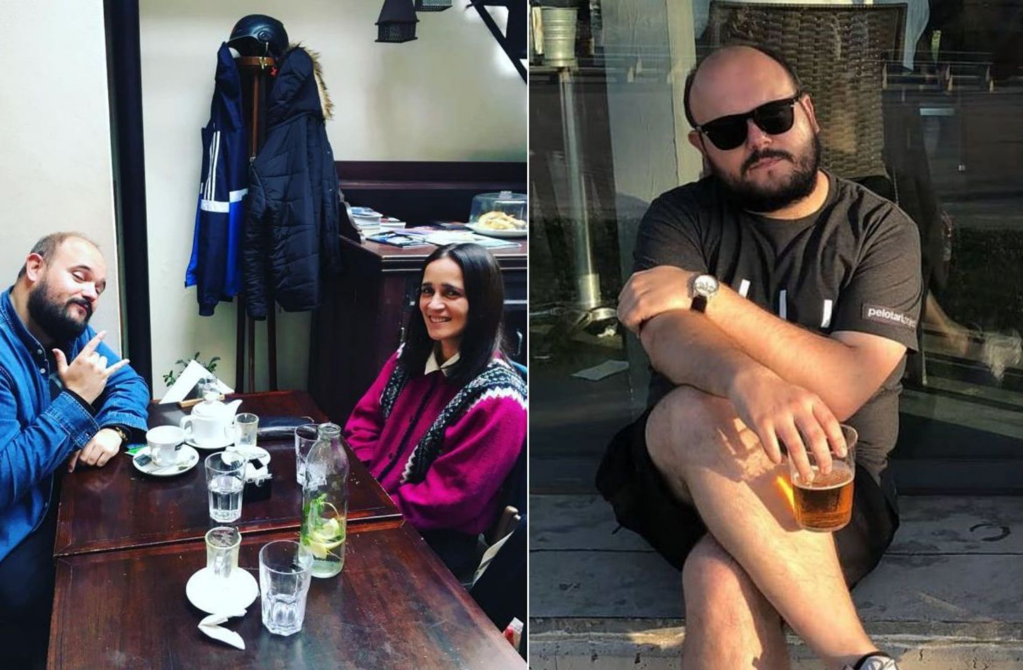 Con Julieta Venegas tomando un café y de cañas en 'Somo', Santander. Fotos: Instagram Niño de Elche. Con Julieta Venegas tomando un café y de cañas en 'Somo', Santander. Fotos: Instagram Niño de Elche.