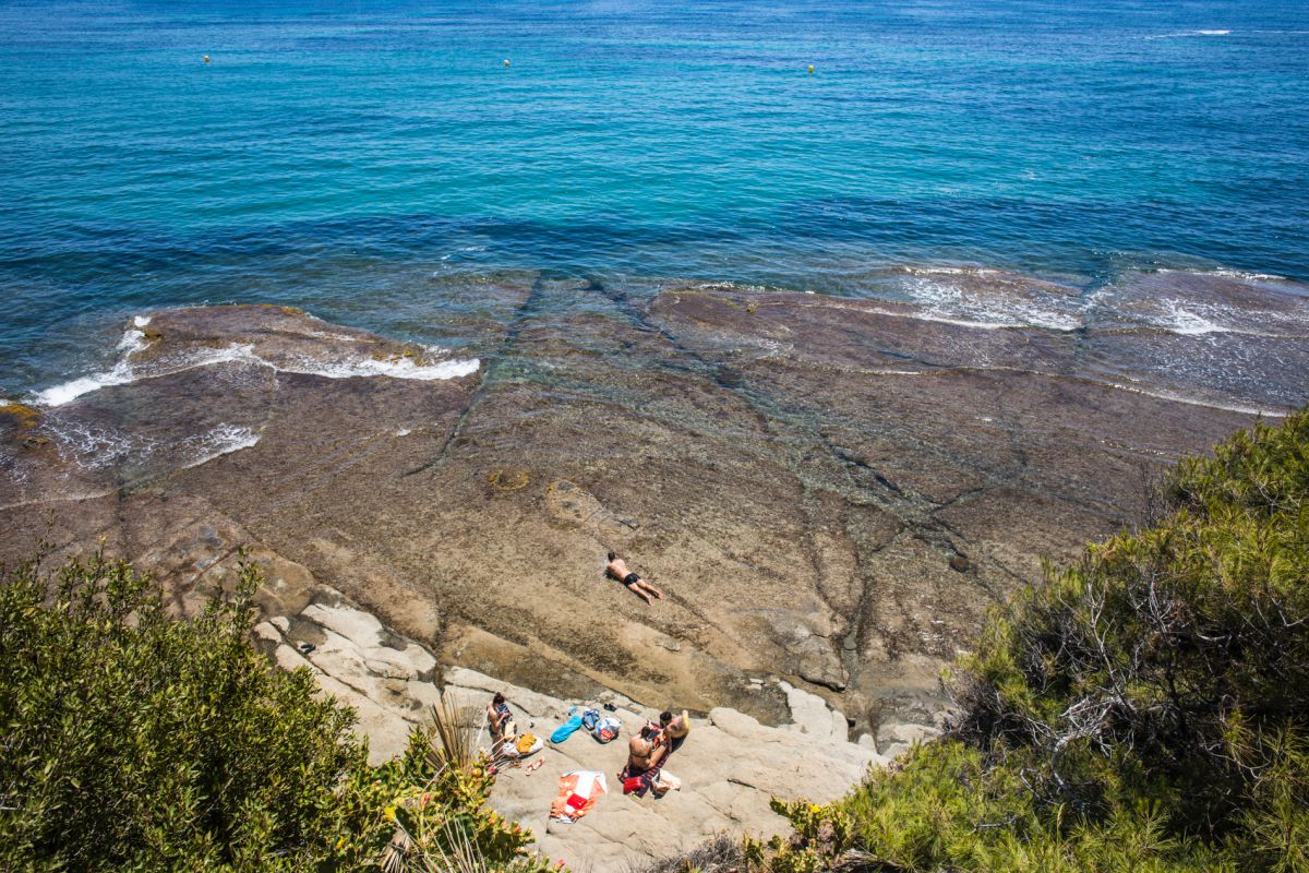 La cala del Mallorquín, en Calpe. La cala del Mallorquín, en Calpe.