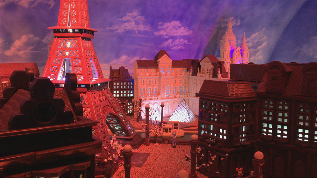 La iluminación en este obra chocolatera es tan deliciosa como el material de construcción. La iluminación en este obra chocolatera es tan deliciosa como el material de construcción.
