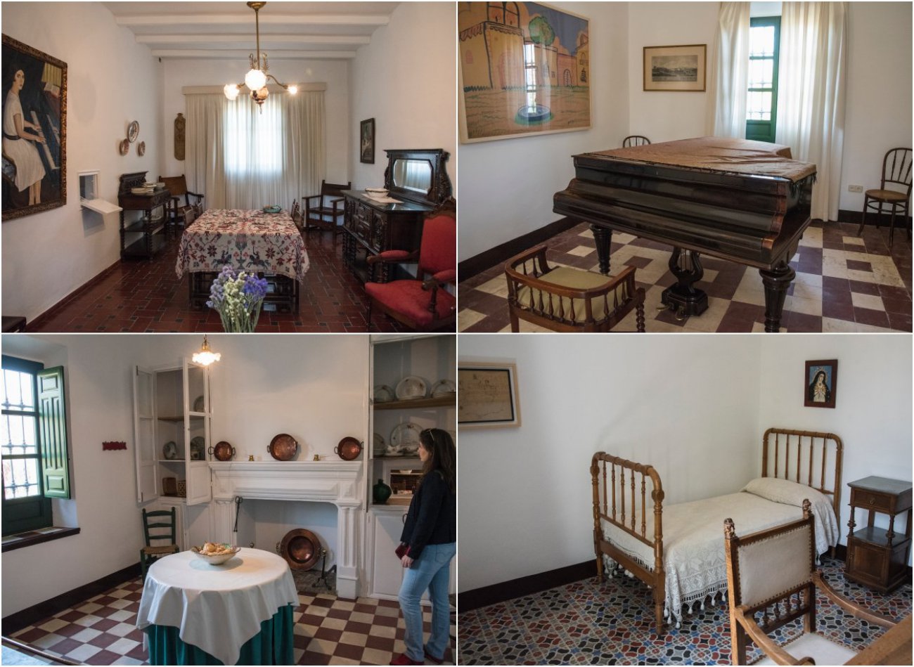 Distintas estancias de la Huerta de San Vicente donde vivió la familia García Lorca. Distintas estancias de la Huerta de San Vicente donde vivió la familia García Lorca.