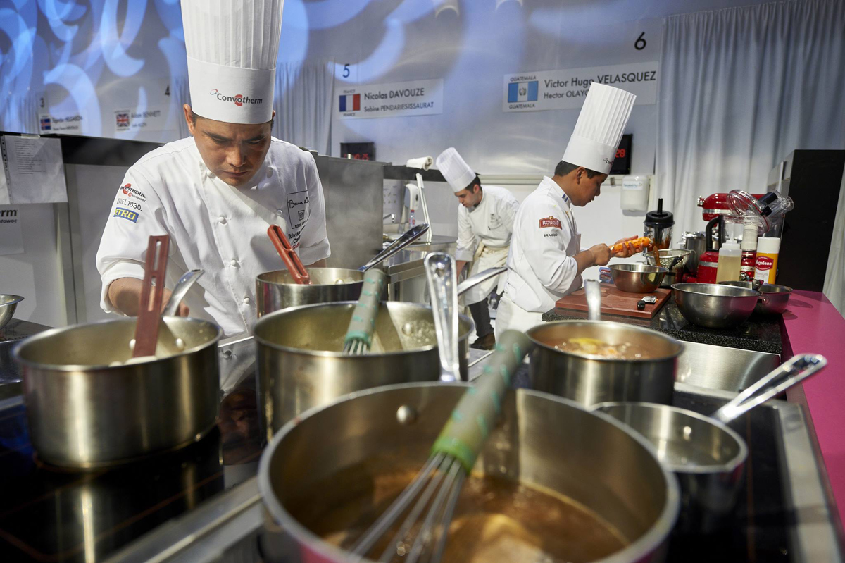 La competencia es dura en esta sabrosa lucha. Foto: Selección Española de Cocina- Facebook. La competencia es dura en esta sabrosa lucha. Foto: Selección Española de Cocina- Facebook.