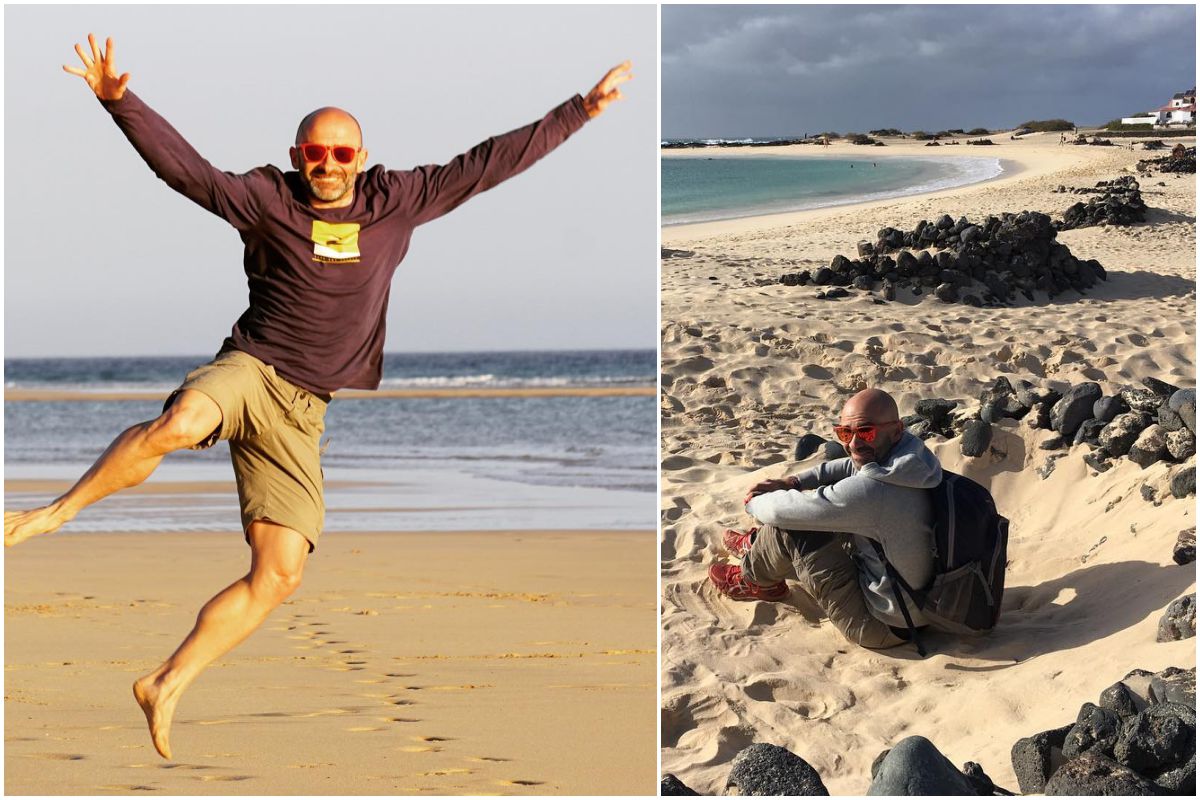 Disfrutando del sol de invierno en las playas de Fuerteventura. Disfrutando del sol de invierno en las playas de Fuerteventura.