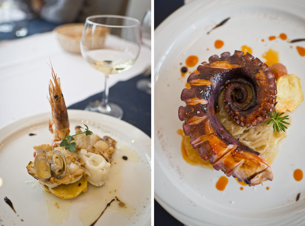 Pescado salvaje con mariscos y pulpo a la brasa del 'Sotavento'. Foto: Sofía Moro. Pescado salvaje con mariscos y pulpo a la brasa del 'Sotavento'. Foto: Sofía Moro.