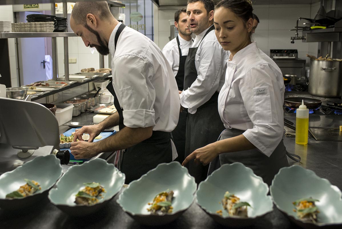 La cocina de 'Trigo' nunca para. La cocina de 'Trigo' nunca para.