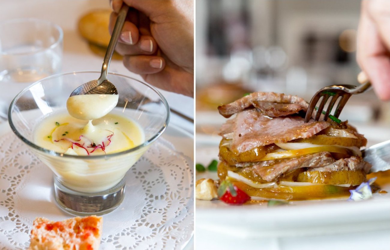 DOP Pera de Lleida: platos con pera de 'Molí de Duc' DOP Pera de Lleida: platos con pera de 'Molí de Duc'