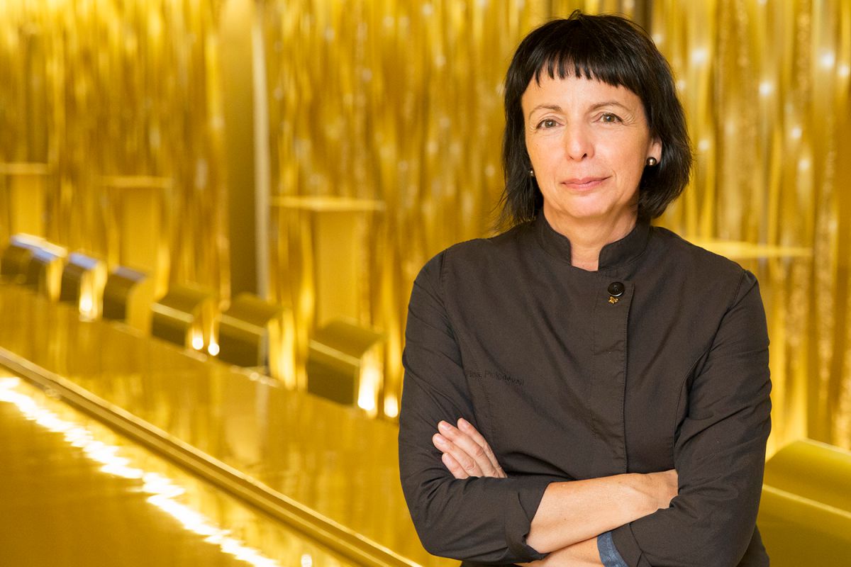 Fina Puigdevalles, la chef del restaurante Les Cols, en Olot, Girona. Foto: Kristin Block Fina Puigdevalles, la chef del restaurante Les Cols, en Olot, Girona. Foto: Kristin Block